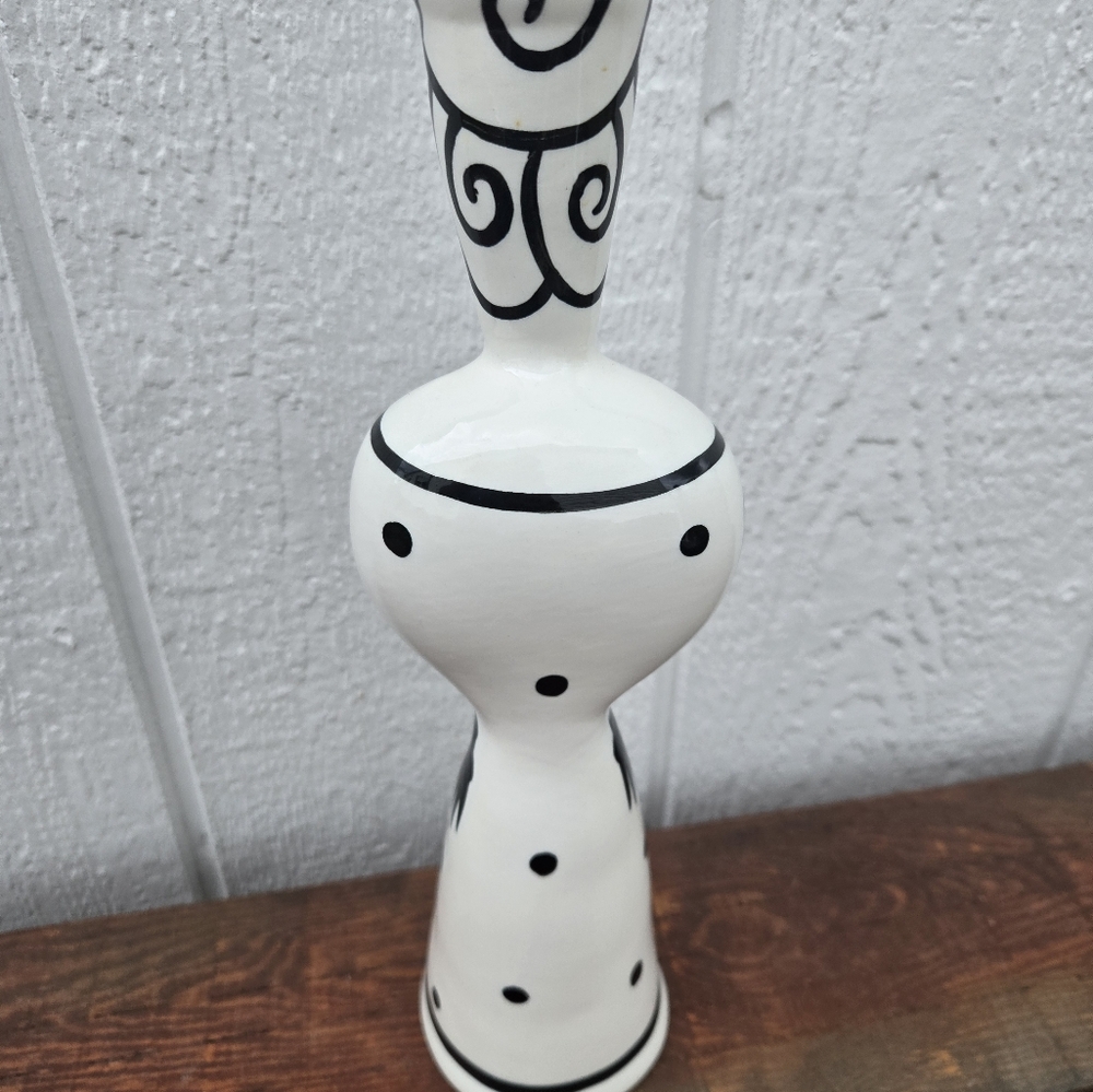 Abstract Ceramic Candlestick Decor - Picture 5 of 10